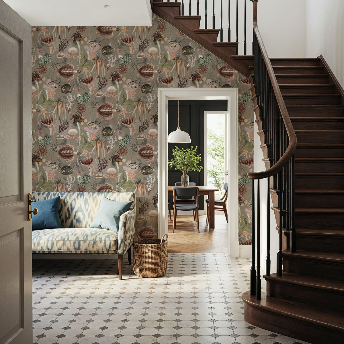 Deep Sea, Oyster Mural Wallpaper - room preview 04