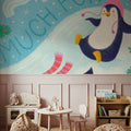 Snow Much Fun Mural Wallpaper - room preview 04