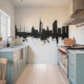 Portsmouth England Skyline Black & White Mural Wallpaper - room preview 04