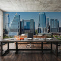 Urban Riverside Mural Wallpaper - room preview 04
