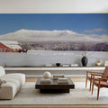 Snowy Mountain Ranch Mural Wallpaper - room preview 04