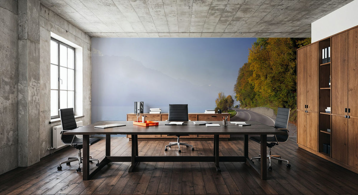 Lakeside Journey Mural Wallpaper - room preview 04