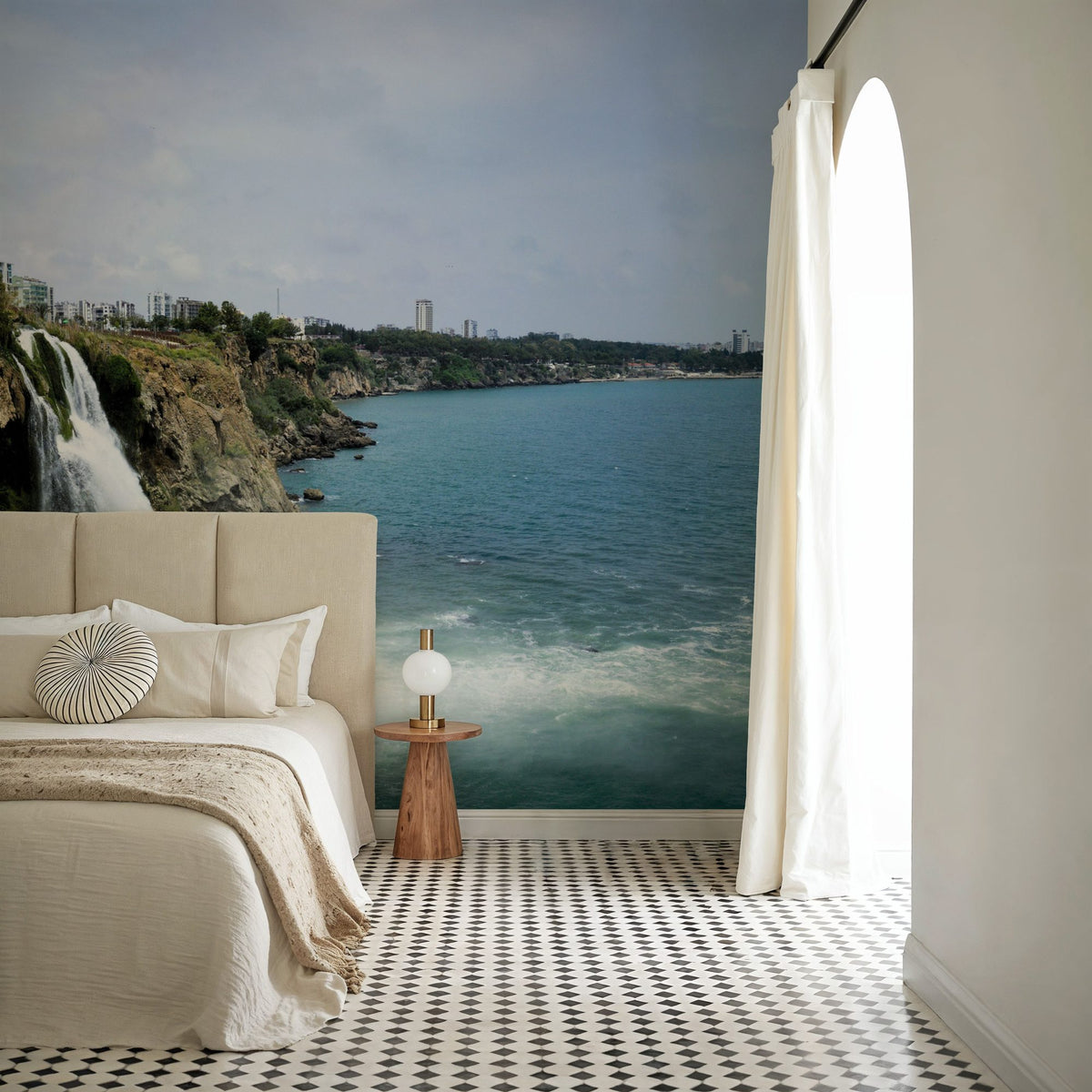 Coastal Cascade Mural Wallpaper - room preview 04