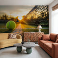 Play Tennis Mural Wallpaper - room preview 04