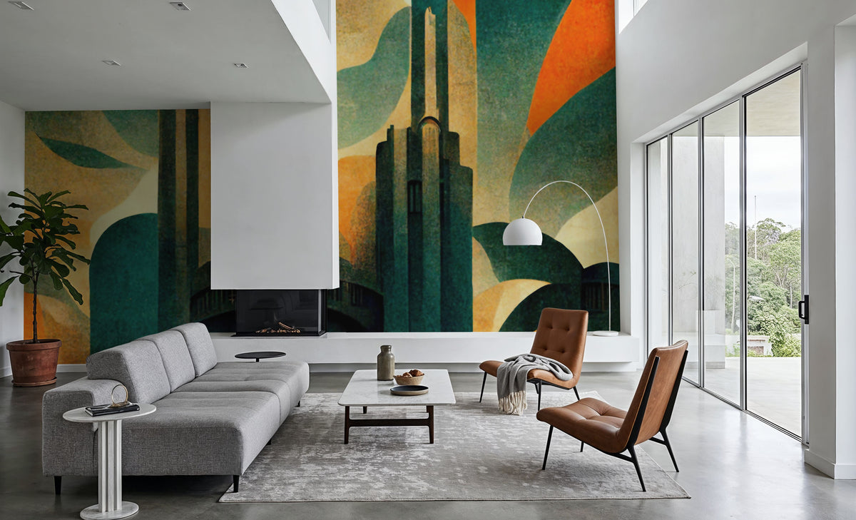 Metropolis Mural Wallpaper - room preview 04