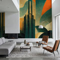 Metropolis Mural Wallpaper - room preview 04