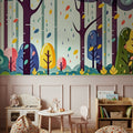 Fantasy Forest Winter Mural Wallpaper - room preview 04