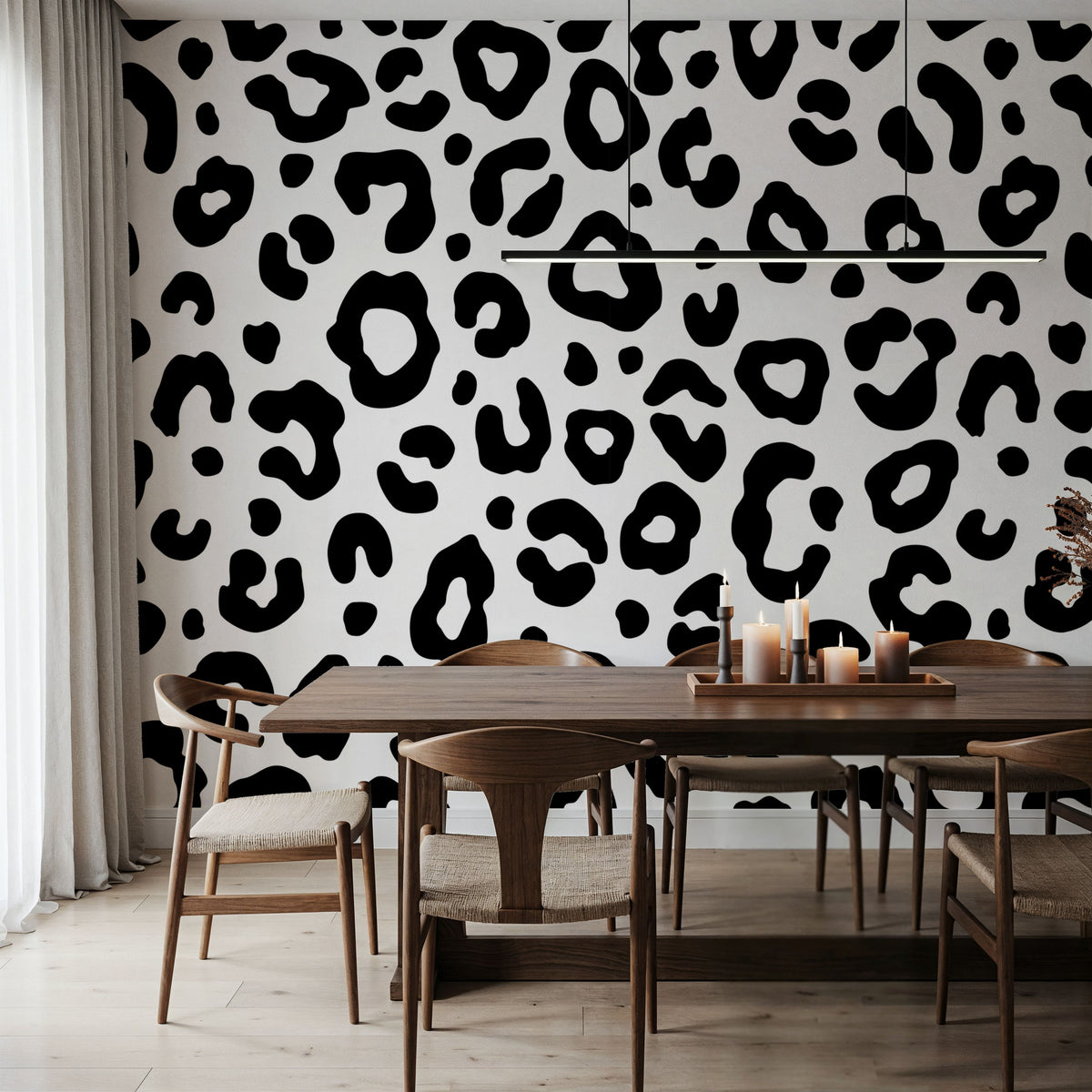 Wild Leopard Mural Wallpaper - room preview 04