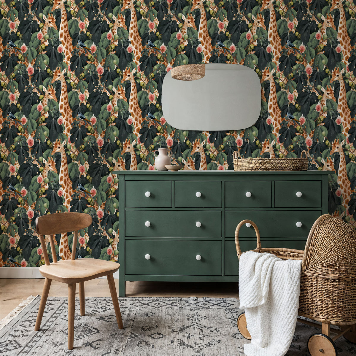 Le Giraffe Mural Wallpaper - room preview 04