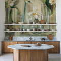 Silver Orchids I Mural Wallpaper - room preview 04