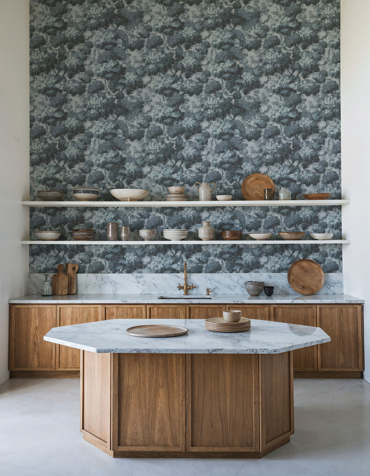 Greenwood Linden, Blueberry Mural Wallpaper - room preview 04