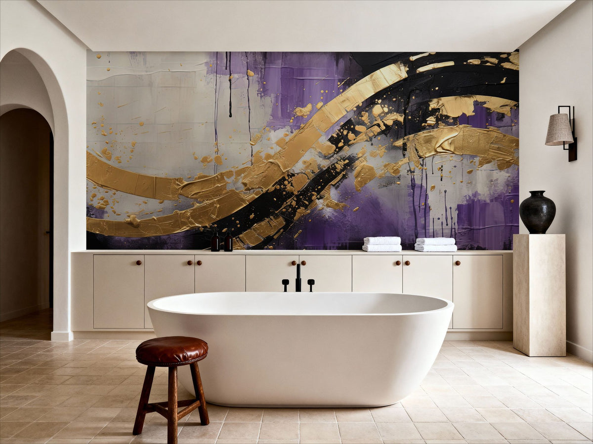 Space Rainbow Mural Wallpaper - room preview 04