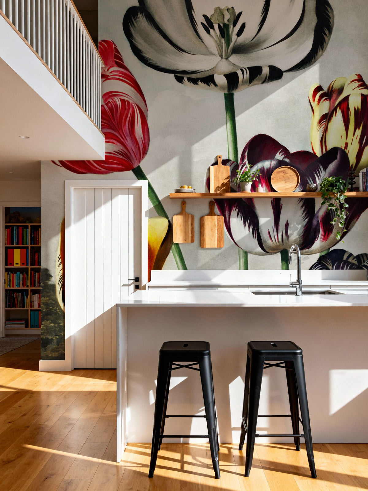 Temple of Flora Tulips Mural Wallpaper - room preview 04