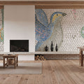 Mosaic Birds I Mural Wallpaper - room preview 04