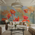 Poppy Reverie Mural Wallpaper - room preview 04