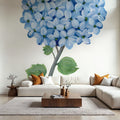 Nantucket Blue Hydrangea I Mural Wallpaper - room preview 04