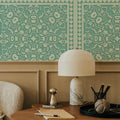 Mission Cement Tiles, Pistachio Mural Wallpaper - room preview 04