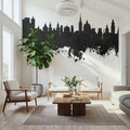 Salzburg Austria Skyline Black & White Mural Wallpaper - room preview 04