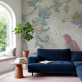 Mosaic Birds II Mural Wallpaper - room preview 04