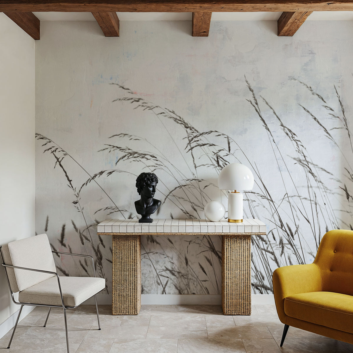Meadow Grass I Mural Wallpaper - room preview 04