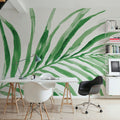 Colorful Tropical Leaf Green II Mural Wallpaper - room preview 04