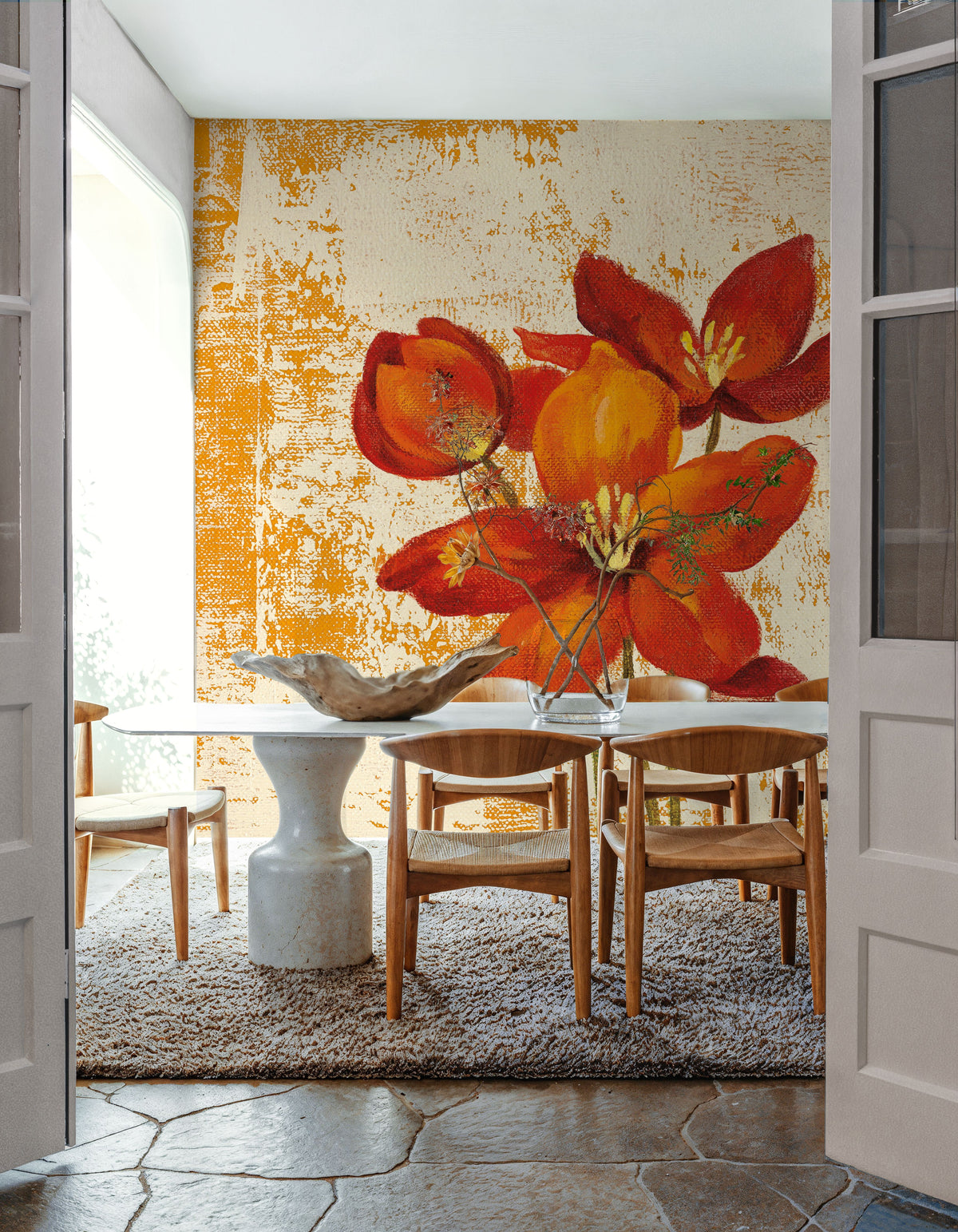 Jewel Flower VIII Mural Wallpaper - room preview 04
