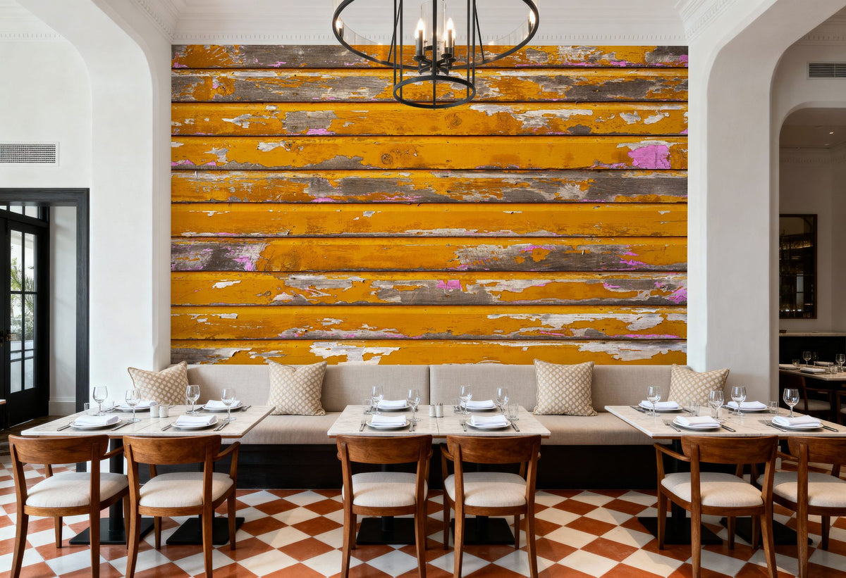 Sunworn Timber Mural Wallpaper - room preview 04
