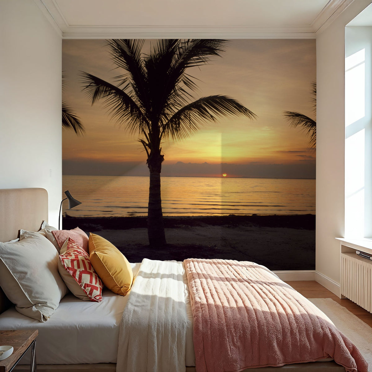 Sunset Palms Mural Wallpaper - room preview 04