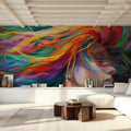 Rainbow Hair Mural Wallpaper - room preview 04