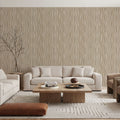 Swaying Lines, Beige Mural Wallpaper - room preview 04