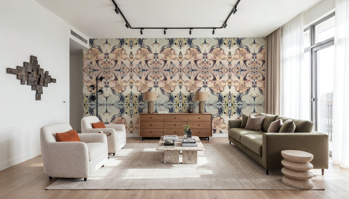 Flower Obsession Mural Wallpaper - room preview 04
