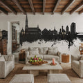 Ulm Germany Skyline Black & White Mural Wallpaper - room preview 04