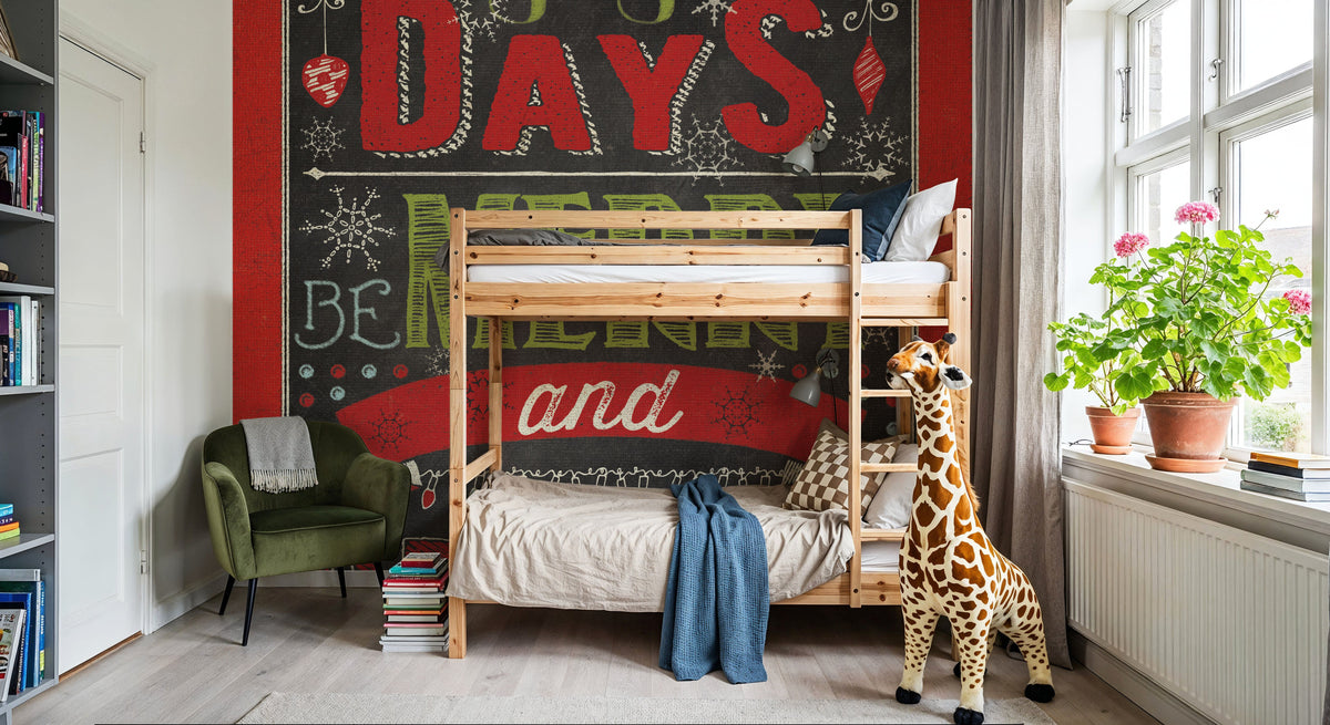 Holiday Talk Color II Mural Wallpaper - room preview 04
