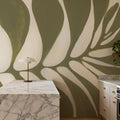 Organic Leaf Mural Wallpaper - room preview 04