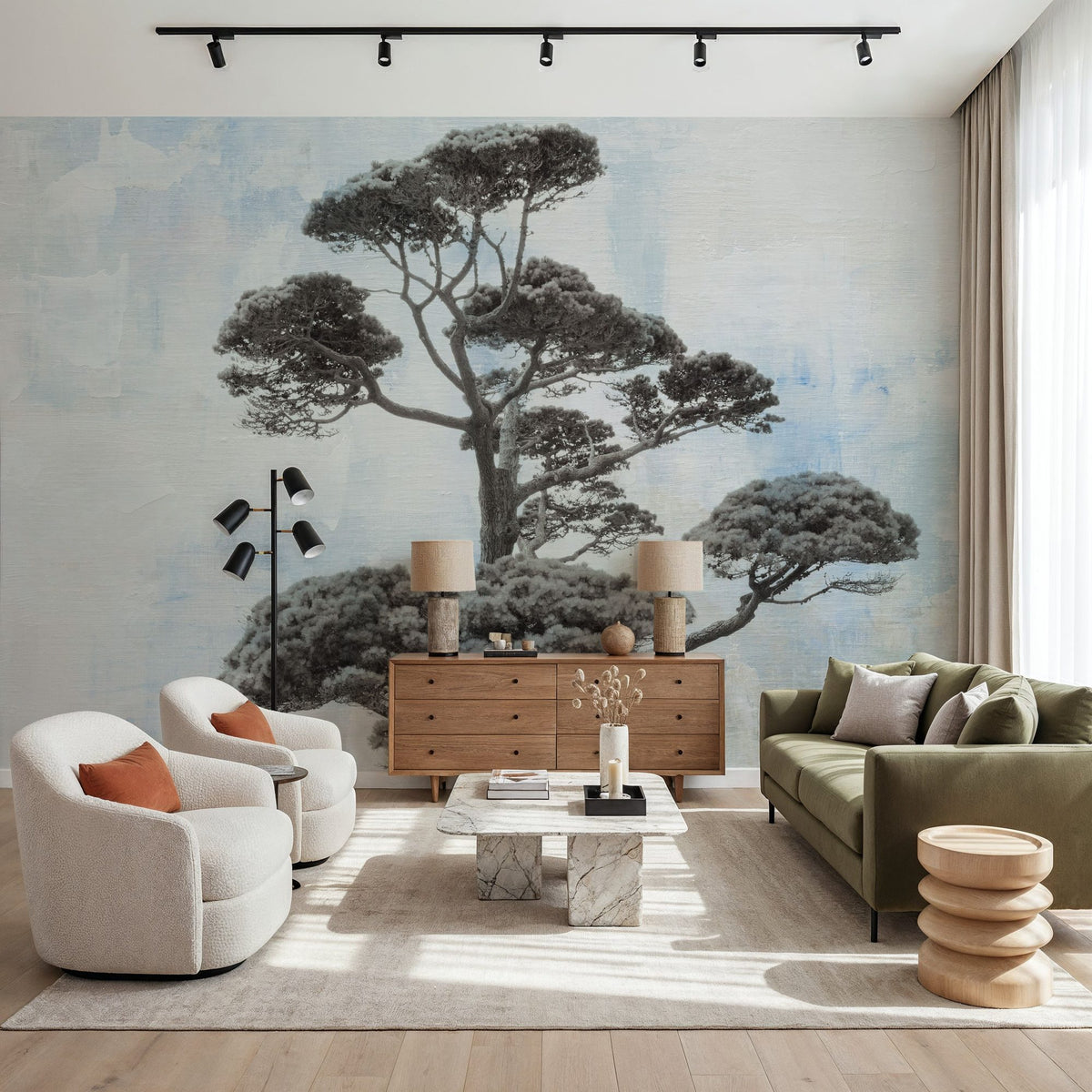 Salcombe Tree Mural Wallpaper - room preview 04