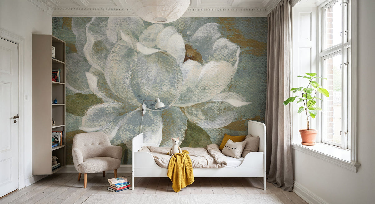 Peony Tile I Mural Wallpaper - room preview 04