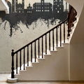 Porto Portugal Skyline Concrete Mural Wallpaper - room preview 04