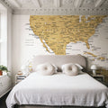 US Mexico Caribbean Map - Rosie Mural Wallpaper - room preview 04