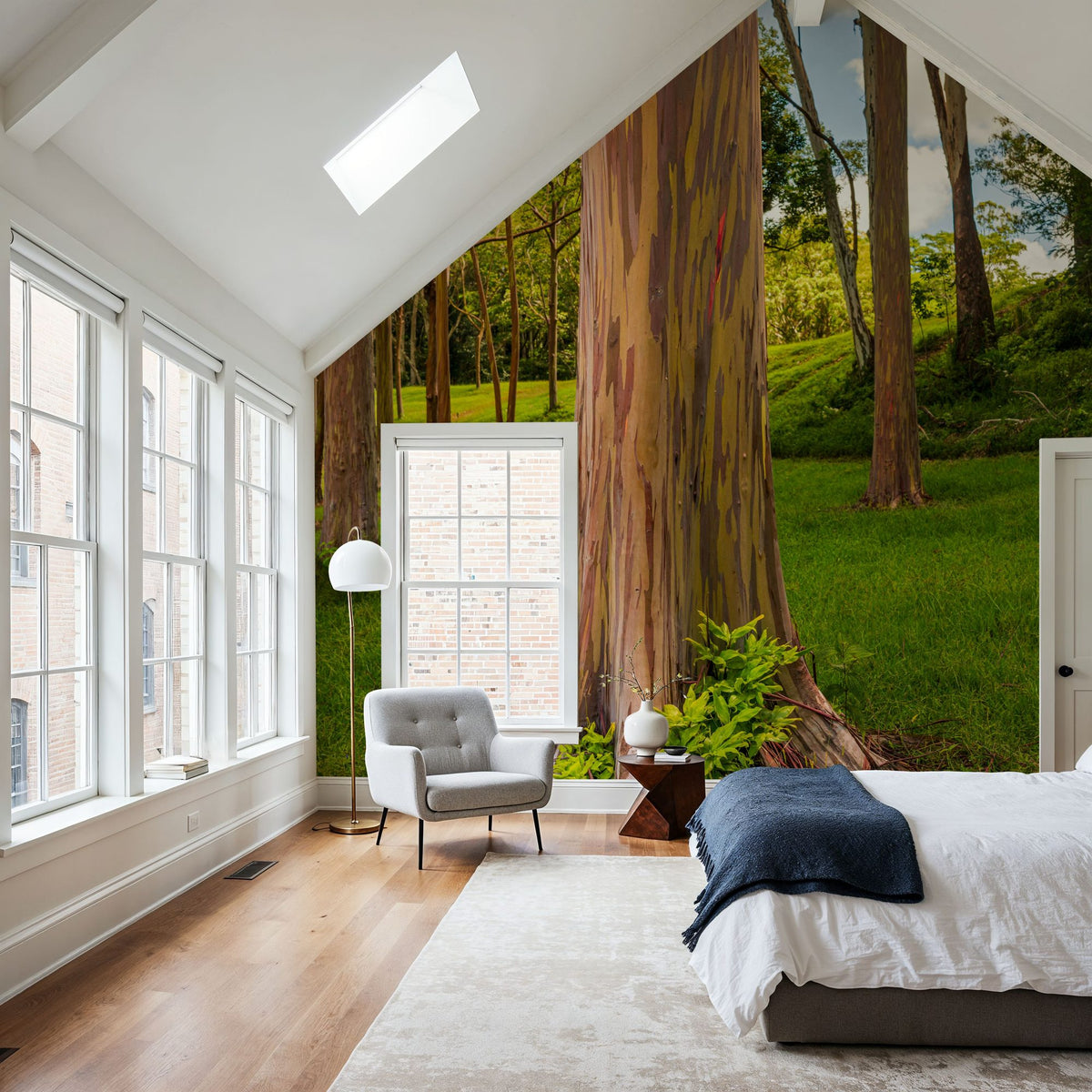 Rainbow Eucalyptus Mural Wallpaper - room preview 04