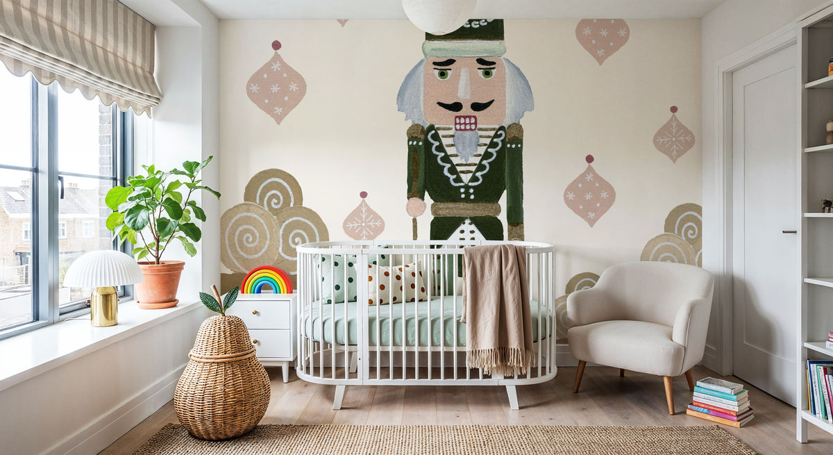Vintage Nutcrackers IV Mural Wallpaper - room preview 04