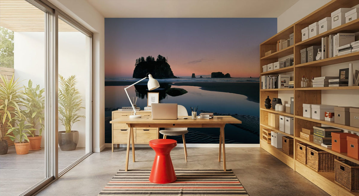 Tidal Pool Sunsets Mural Wallpaper - room preview 04