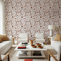 Rustic Foliage Branches Mural Wallpaper - room preview 04