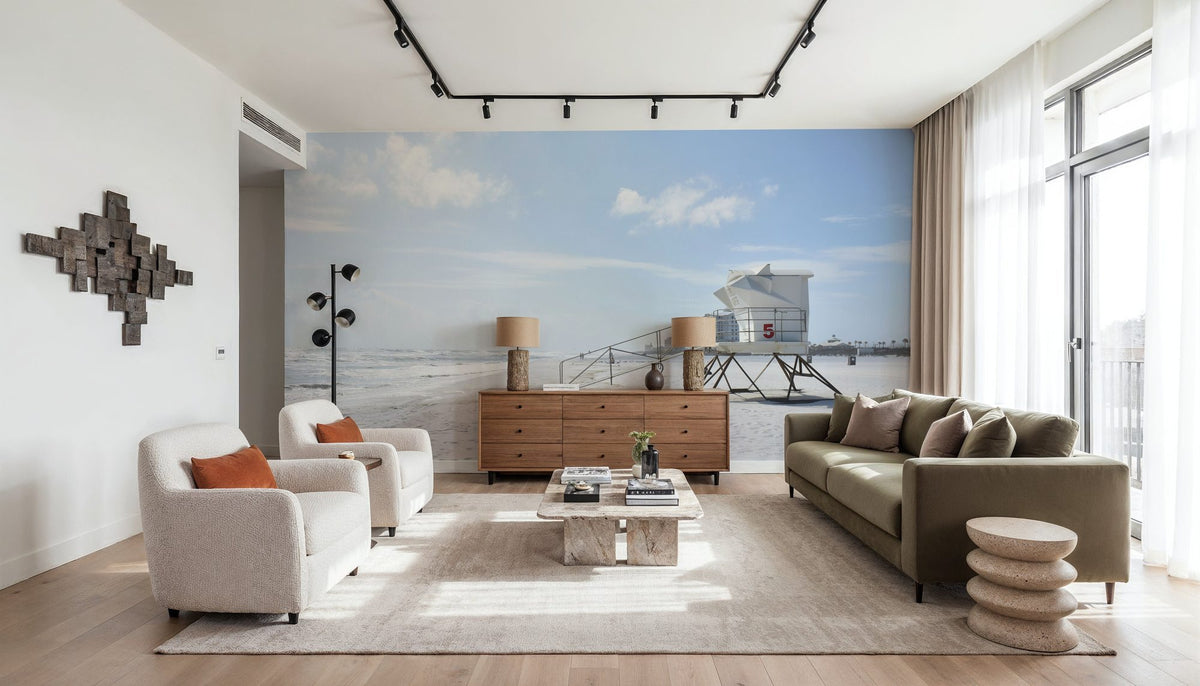 Beach Stroll Mural Wallpaper - room preview 04