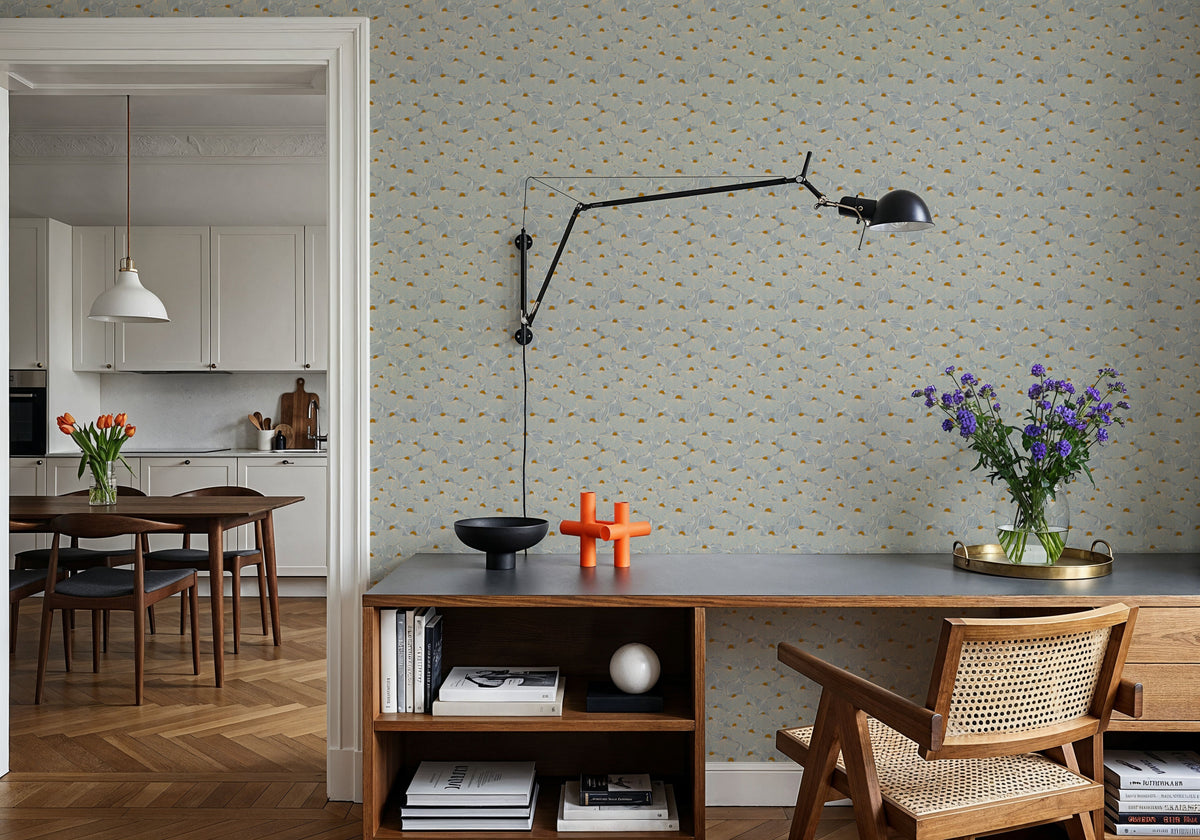 Natural Flow Meadow, Misty Mural Wallpaper - room preview 04