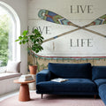 Lake Sketches III Color Mural Wallpaper - room preview 04