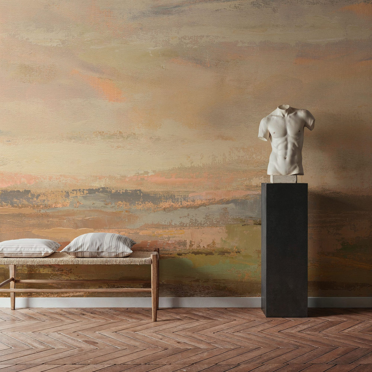 Countryside Sunrise Mural Wallpaper - room preview 04