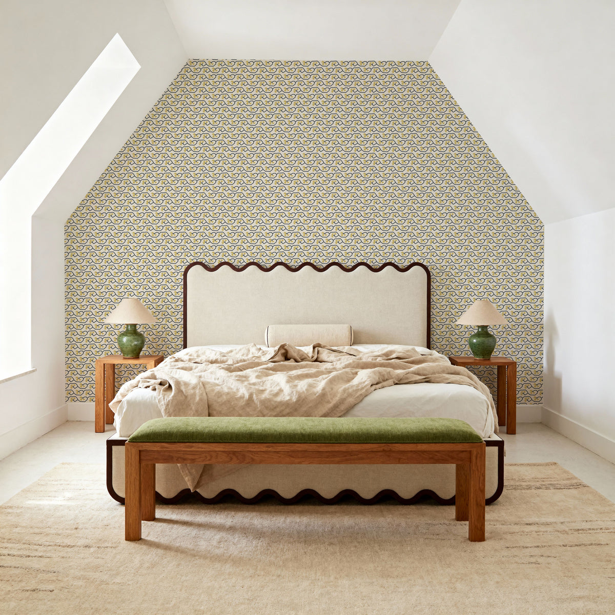Yellow Climber Mural Wallpaper - room preview 04