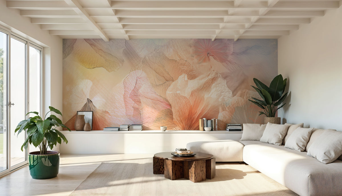 Silk & Light Blossoms Mural Wallpaper - room preview 04