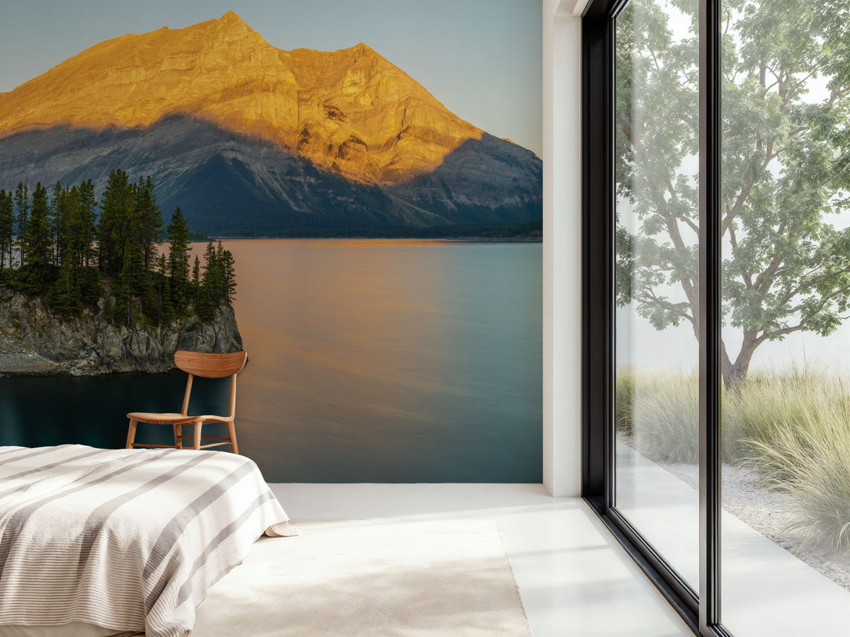 Upper Kananaskis Lake Mural Wallpaper - room preview 04