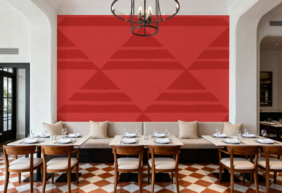 Seafood Ocean Red Mural Wallpaper - room preview 04